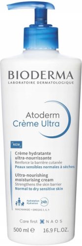 Bioderma Atoderm Creme Ultra – Intensiv feuchtigkeitsspendende Gesichts- und Körpercreme 500 ml