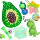  6x SET FIDGET TOYS POPIT ANTI-STRESS-SPIELZEUG