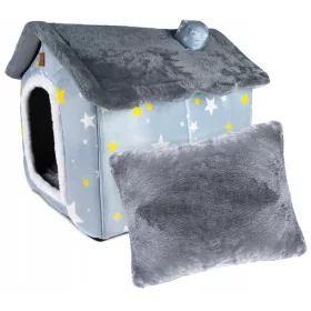    Gotel Katzenhaus, Grautöne, rechteckig, 52 cm x 43 cm x 50 cm