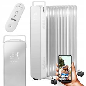  EBERG 2500 W weißer Ölradiator