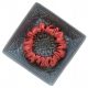  Elastischer Haargummi aus Seidenfrottee Mini TERRAKOTA ROT