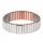  Breites, flexibles Magnetarmband für Damen mit Kupfer und Stahl