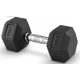  Feste Hantel 20 kg, gummiertes Gusseisen, 20 kg HEX, für SOLID-Training