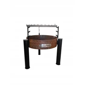  HOHER XL-KAMIN + VERSTELLBARER INOX-ROST S69ŁR+M