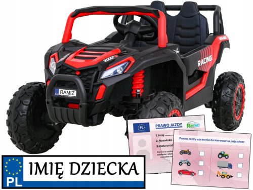  Buggy UTV 2000M Rennwagen, batteriebetrieben, Rot + MP3-Sounds, Lichter +