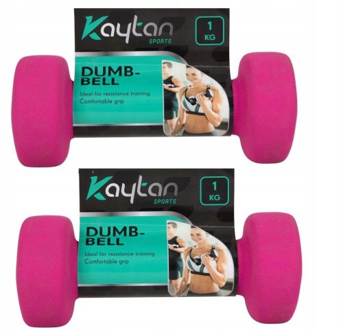  Kaytan Neopren-Hanteln 1x1 kg 2-tlg. Übungsset Gewichte für Damen
