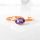  Goldring mit Tansanit - ovaler Tansanit