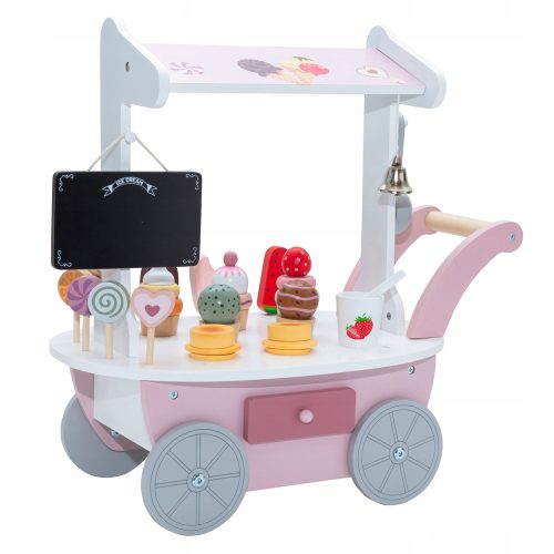  HOLZ-EISCREME-SHOP FÜR KINDER AUF RÄDERN SONNTAG-FUNDAY