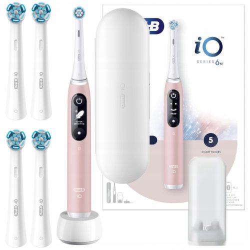  Oral-B iO Series 6 Pink Sand Magnetzahnbürste + Aufsätze