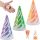  3X 3D-gedrucktes Spiralkegel-Spielzeug-Zappelpyramiden-Skulptur-Set