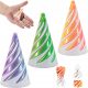  3X 3D-gedrucktes Spiralkegel-Spielzeug-Zappelpyramiden-Skulptur-Set