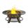  Gartenfeuer Grill Lagerfeuer Ø120cm rund Stahlrost Deckel schwarz