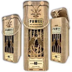    ALKOHOL-BOX-GESCHENK ZUM 18.-99. Geburtstag für einen Mann, den Vater eines Mannes