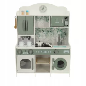  LULILO Saliko MDF-Holzküche mit Espressomaschine