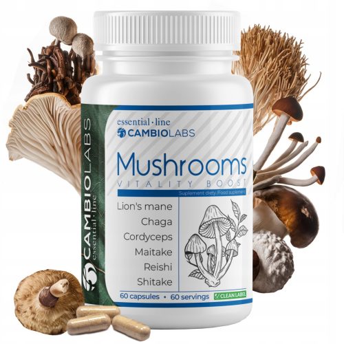 Mushrooms Vitality Boost von CambioLabs – Ihr täglicher Energiebooster