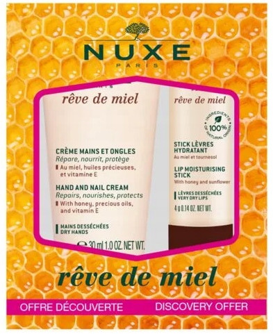 NUXE Reve de Miel Pflegeset für intensive Lippen- und Handpflege