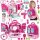  Schminktisch im Koffer, Puppenhaus-Rucksack, 3-in-1-Spiel-Beauty-Set