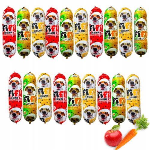  NEUHEIT! 19x1 kg FIFI-Riegel-Hundefutter – 83 % Fleisch MIT GEMÜSE + KOSTENLOS