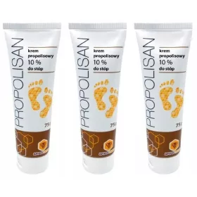 Antibakterielle Fußcreme mit Propolis und Bienenmilch 75 ml