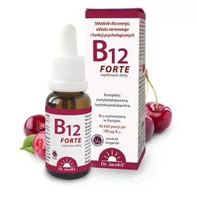   Dr. Jacobs Vitamin B12 FORTE - Vegane Unterzungentropfen für Energie und Immunsystem