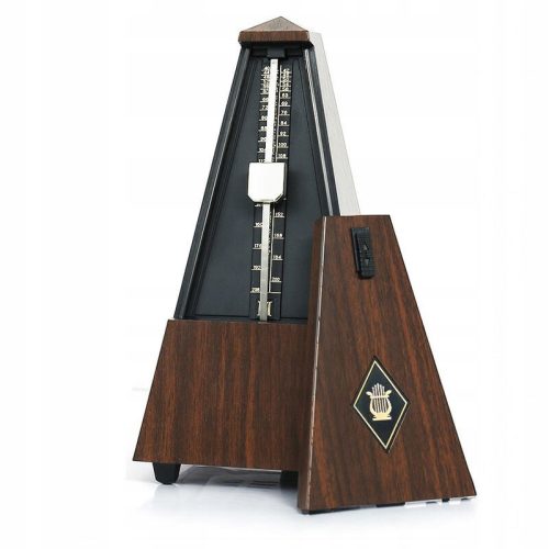  MECHANISCHES METRONOM MIT AUFZIEHGLOCKE, PYRAMIDE + ZUBEHÖR