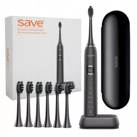    Elektrische Ladestation für Schallzahnbürste + 6 Spitzen, Etui