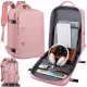 Moderner Reiserucksack für Damen - Handgepäck für Flugreisen Alogy Rosa 45x30x20cm