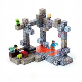    MAGNETISCHE BLÖCKE Minecraft BILDUNG FÜR KINDER SPIELZEUG+FIGUREN128PCS