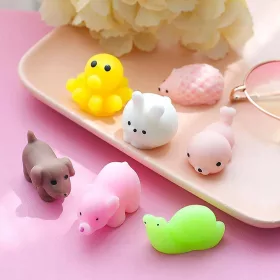  30 Stück Anti-Stress-Glitzer-Mini-Squishy-Mochi-Spaß