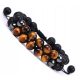  HERRENPERLEN STEIN TIGERAUGE ARMBAND VULKANISCHER LAVA