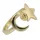  Anti-Stress-Ring (drehbar) mit Stern und Mond, Chirurgenstahl