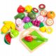  HOLZFRÜCHTE ZUM SCHNEIDEN MIT KLETTMESSER XXL-SET GESCHENK FÜR EIN KIND