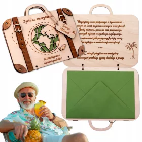    KARTENKOFFER zum Hochzeitstag, Geschenk, Hochzeits-Souvenir, Spardose