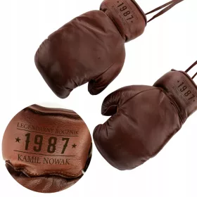    Herren-Boxhandschuhe aus Leder mit Gravur, Geburtstagsgeschenk für Ihn