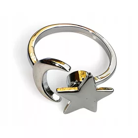  Anti-Stress-Ring mit Stern und Mond