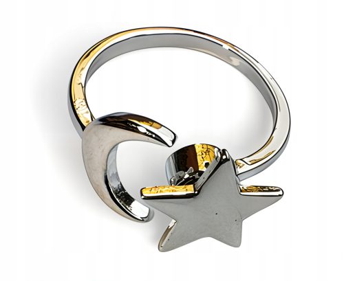  Anti-Stress-Ring mit Stern und Mond