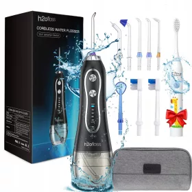  AKKU-ZAHNSPÜLUNG 300 ml + REISEKOFFER + 8 DÜSEN