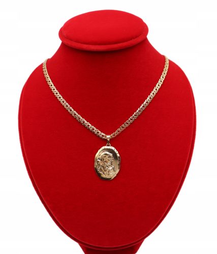  Gold-SET aus Chirurgenstahl 316L Z813 GOTTESMUTTER KIND