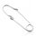 Silberne Sicherheitsnadelbrosche aus 925er Silber