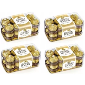 FERRERO ROCHER Pralinen-Geschenkbox 4x 200g