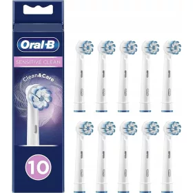  Oral-B Sensitive Clean Zahnbürstenköpfe, 10 Stück, weiß