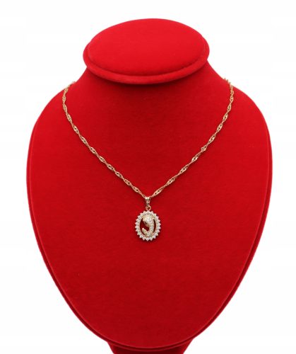 Gold-SET aus 316L Chirurgenstahl Z834 MUTTER-GOTTESMEDAILLE