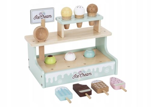  TOOKY TOY Eisdiele aus Holz, Eisdiele