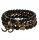  BUDDHA-ARMBAND-SET FÜR HERREN, 3IN1, TIGERAUGE, ONYXSTEIN