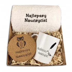    TAGESGESCHENK FÜR LEHRER, GRAVURIERTE STICKEREI-EULEN-GESCHENKBOX