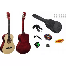    MONTANA NATURAL 4/4 KLASSISCHE GITARRE + ZUBEHÖR + KOSTENLOSE GESCHENKE