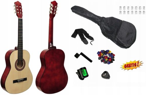  MONTANA NATURAL 4/4 KLASSISCHE GITARRE + ZUBEHÖR + KOSTENLOSE GESCHENKE