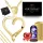  GOLDENE HERZ-HALSKETTE + EWIGE ROSEN-LED-GESCHENK FÜR DEN MENTOR DER FRAU MEINER COUSIN