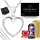  SILBERNE HERZ-HALSKETTE + EWIGE ROSEN-LED-GESCHENK FÜR IHRE TOCHTER, FREUNDIN