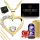  GOLD-HERZ-HALSKETTE + ZIRKONIA ETERNAL ROSE LED / GESCHENK FÜR MUTTER, TANTE
